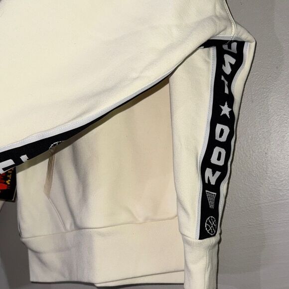 Just Don Cream Hoodie with Black and Orange Details - Picture 4 of 9